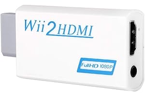 Zerone Wii to HDMI Converter, 720P/1080P Output Game Enthusiast Adapter Upscaling Adapter Coverter