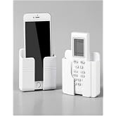 Duvara Monte Edilen Telefon Ve Kumanda Standı Plastik Organizer