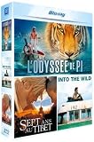 Grands espaces : L'odyssée de Pi + Sept ans au Tibet + Into the Wild [Blu-ray]