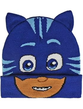 PJ Masks Pyjamahelden 2200-2514 Mütze, Kinder, Winter, Eine Größe, Mehrfarbig, Catboy