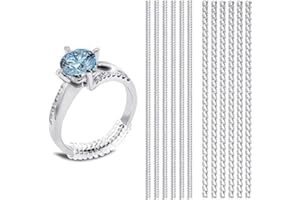 MK GROVE 12 pack Ring Adjuster for Loose Rings Ring Snuggies, Clips Invisible Ring Size Adjuster Silicone Guards,Spacer,Holder Rings Tightener for Women and Men Ring Resizer Transparent Ring Sizer Uk