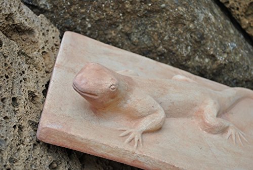 Geko,Eidechse,Wanddeko,Terrakotta