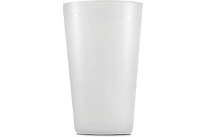 HA MARKET Lot de 50 Gobelets Durables et Réutilisables Transparents - Capacité 30cl - Plastique Polypropylène Rigide - Idéal pour un Anniversaire, Cocktail, Mariage et Fêtes.