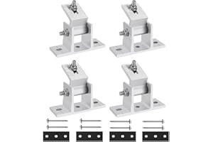 EIMZU Solarpanel Halterung, 4 Stück Solarhalterungen Flachdach, Befestigung Solarmodul,15-30°Einstellbar Pv Modul Halterung, Solarmodul Klemme Zur Montage Von Photovoltaik Solarmodul Halterung