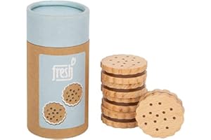 Small Foot Biscuits Sandwich Fresh en Bois, Accessoires pour la Cuisine d'enfants, à partir de 3 Ans, 12352 Jouets, Multicolore