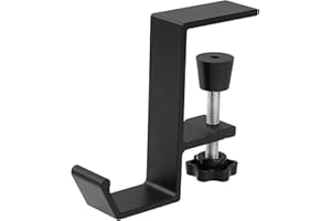 Jeffdad Kopfhörer Ständer, Headset Halterung Kopfhörerhalter Headphone Stand Schreibtisch Kopfhöreraufhänger Kopfhörer Clip Gaming Headset Halterung Halter für Schlüssel Taschen(Einlagiger Haken)