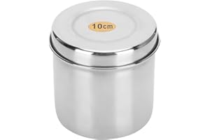 BORDSTRACT Tazza per Batuffoli di Cotone, Contenitore in Acciaio Inossidabile con Coperchio, Organizer per Tamponi Ospedalieri Domestici