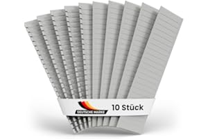 10 Stück Abdeckstreifen Sicherungskasten – Blindabdeckung für Verteilerkasten mit 12 Modulplätzen – Passend für Hager, F-Tronic, Hensel etc. – Sicherungskasten Abdeckung universell einsetzbar