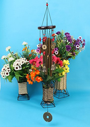 Zeig mir das geld: traditionelle chinesische erstaunlich 4 – 5 glasen holzsockel bronze windspiel glücklich Reichtum Glockenspiele - 6