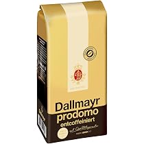 Dallmayr prodomo Entkoffeiniert 500g Ganze Bohne Arabica Kaffee