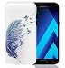 Produktbild ISENPENK Tasche Neu Für Samsung Galaxy A5(2017)/A520F/A5(2017) Duos Hülle Silikon Muster Tiere [Blau Feder Vogel],Samsung Galaxy A5(2017)/A520F/A5(2017) Duos 5,2-Zoll Hülle Silikon Transparent Durchsichtig Case Anti-Scratches wasserdicht Schutzhülle