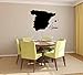Produktbild wandaufkleber 3d groß Spanien Landkarte für Wohnzimmer oder Schlafzimmer