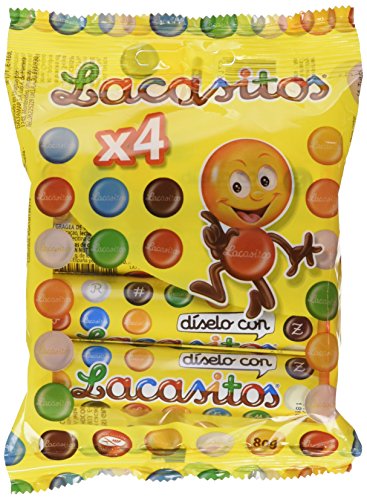 Lacasitos - Gracea de chocolate con leche, 4 Tubos, 80 g