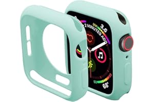 Miimall Etui kompatybilne z Apple Watch 38 mm serii 3/2/1, ultracienkie, miękkie etui z TPU, odporna na wstrząsy ramka ochronna do Apple Watch serii 3/2/1, jasnoniebieski