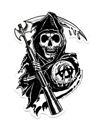 Preisvergleich Produktbild Sons Of Anarchy Reaper Sticker