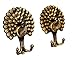 Produktbild 1 Pair of Vintage Peacock-Pattern Drapery/Curtain Holdbacks Tie Back Hooks---Antique Copper Color (Bronze) by Generic