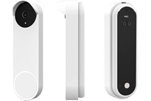 Gusfeliz Silicone Case for Google Nest Doorbell (Battery Powered),Silicone Cover Case Protective Raincover Compatible Google Nest Doorbell, White