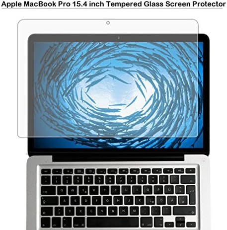 MacBook Pro 15.4 inch Tempered Glass Screen Protector - Fiimi Screen Protector for Apple MacBook Pro 15.4 inch,9H Hardness,0.3mm Thickness with Real Glass
