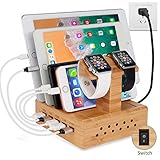 Innovatives Design: Die erste Ladestation der Welt, die mit intelligenten IC und 5 USB Schnittstelle für direkten Aufladen mehrerer Geräte entwickelt ist. Sie ist nicht nur eine Station, sondern eine Kombination von allem, die Sie sich zusätzliche von Ladeadapter oder Steckerleiste spart