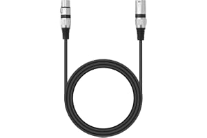 QWORK® 2 st 5M XLR-kablar, 3-stifts XLR-mikrofonkabel, hane till hona, för mikrofon, högtalare, ljudblandare