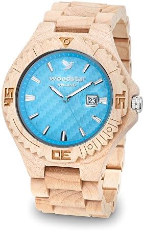 Wooden Clock-Model Aparai/woodstar®-watches and accessories in Real Natural Wood