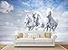 Produktbild Yosot Benutzerdefinierte Hintergrundbilder Nordic Pferd Pentium Marine Tv Wand Hintergrund Wandmalereien 3D Tapete-200Cmx140Cm