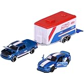 Majorette Race Trailer Ford F-150 Raptor & Mustang GT