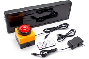 Toplionace Tävlingstimer Nedräkning Stoppur Räknare LED 6-Siffrig Digital Display Träningstal Timing Utrustning med Fjärrkontroll