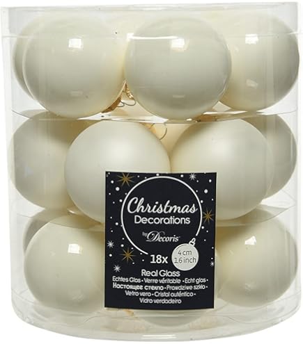 Kaemingk Kerstballen, glas, 6 cm x 20 stuks, glanzend, voor Kerstmis, kerstboomversiering en kerstboomversiering, mix van roze/bessen