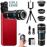 ❤🎁【Höhe Kompatibilität】Die Linsen funktionieren mit fast allen Geräten wie iPhone 6/6s Plus, 7/7 Plus, 8/8 Plus, iPhone 5/5s, 5C, iPad Mini, iPad Air, Air 2, Samsung Galaxy S7 / S7 Egde, SE, Huawei P10, Oneplus, Huawei und die Meisten Single-lens Smartphone.Hinweis:Für Handys mit Doppelkamera wie iPhone 7 plus / iPhone X, fügen Sie das Objektiv bitte an der Hauptkamera .