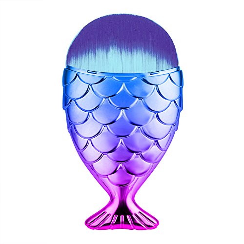 Make up Brush Vovotrade Powder Fish Scale Make-up Pinsel_Lila - 3