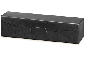 WEINKARTON24 10 Stück Weinkarton, Weinverpackung, Flaschenkarton - FineLine black (schwarz) für eine Flasche Wein/Sekt