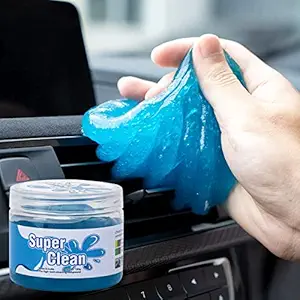 Geetalaxmi Car Cleaning Gel for Universal Slime Cleaner for Keyboard Auto Interior Vent Laptop Electronics Dust Cleaning Mud Detailing Putty Reusable Jelly Silicone Magic Gel