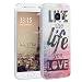 Produktbild Galaxy S7 Hülle, Asnlove TPU Handy Schutzhülle für Samsung Galaxy S7 Silikon Weich Handytasche Meer Live the life you love Tasche Schutz Cover