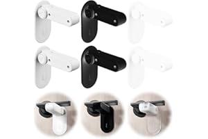 ZEPIQOR 6 Pièces bloc porte securite bebe, Serrures à levier de porte pour enfants et petproof, serrures de poignée de porte pour tout-petits, serrures de sécurité pour bébés pour tout-petits