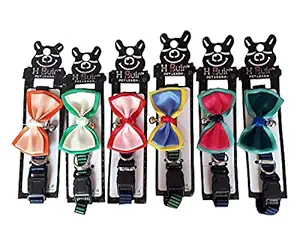 THE DDS STORE Puppy Dog Pet Cat Grooming Accessories Bow Ties Collar (Colour May Vary) 1 Piece (Small)