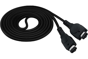 Wigearss GBA Länkkabel (Link Cable), Anslutningskabel för 2 Spelare | till GBA/GBA SP, 1,2 m Flexibel Sladd med Hållbara Kontakter, för PKMN-byten, Strider och Co-op