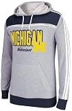 Producto oficial. adidas Michigan Wolverines Originals Premium Sudadera Ligera con Capucha, Medium, Gris