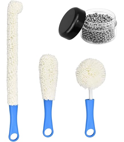 Spazzola Per Decanter E Palline D'acciao | Pulizia Profonda Per Bottiglie E Bicchieri Stretti - Foto 10