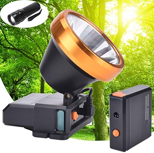 'Lylg T8 LED Head Torch Waterproof USB Rechargeable Mobile Power Headlight Rechargeable Super Bright Headlight for Camping Hiking Hunting and Outdoor Activities