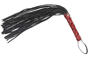 Angeer Horse Crop, PU Leather Black Horse Riding Crop 15.7inch/40cm