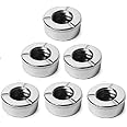 Dynore Stainless Steel Lid Cigarette Ash Holder Tray for Home, Office and Bar- Set of 6