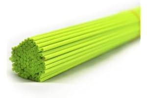 OUGUAL 100 Piezas Varillas difusoras de Fibra, Varillas difusoras de Aceite Esencial de habitación para Fragancia de Aroma (Verde Fluorescente, 30cm*3mm)