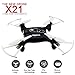 Produktbild RC Quadcopter Togather Syma X21 2.4G 4 CH Mini Drone mit Kopfloser Modus, RTF RC Hubschrauber für Kinder und Anfänger (schwarz)