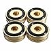 Produktbild VIDOO 4Pcs 40X15Mm Isolations Lautsprecherständer Basis Drehtisch Golden Feet Pad
