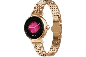 OMANA Smart Watch for Women Answer/Make Calls Touch Screen Fitness Watch with SpO2 Heart Rate Sleep Monitor 60 Sports IP68 Waterproof Step Counter Ladies Smartwatch for ladies (gold)