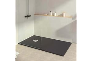 KOES - Receveur de douche en résine modèle INDO – 100x150 – Noir RAL 9005