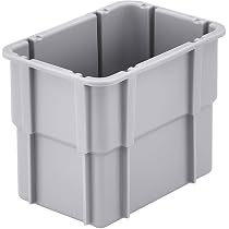 Alutec Stapelbarer Einsatzkasten 362x131x101 Mm – Grau, Für Werkzeug & Kleinteile