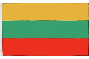 Lithuania Flag 3' x 5' - Lithuanian flags 90 x 150 cm - Banner 3x5 ft Light polyester - AZ FLAG