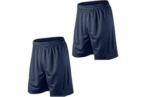 PROSTYLE SPORTS 2 X Junior Football Shorts Sports Running Gym Breathable School, PE Kid 3/4Y - 12/13Y